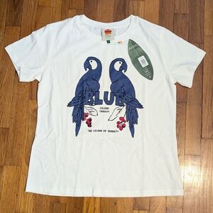 NWT Farm Rio 'Blue'  Color Therapy T-shirt Size Medium